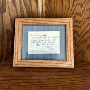 Wooden Framed Inspirational Quote Art